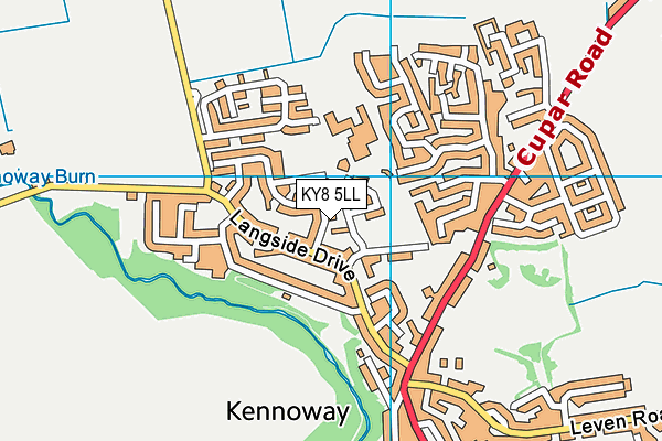 KY8 5LL map - OS VectorMap District (Ordnance Survey)