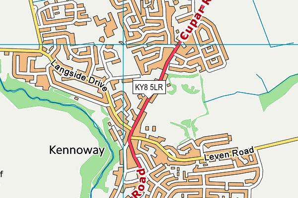 KY8 5LR map - OS VectorMap District (Ordnance Survey)