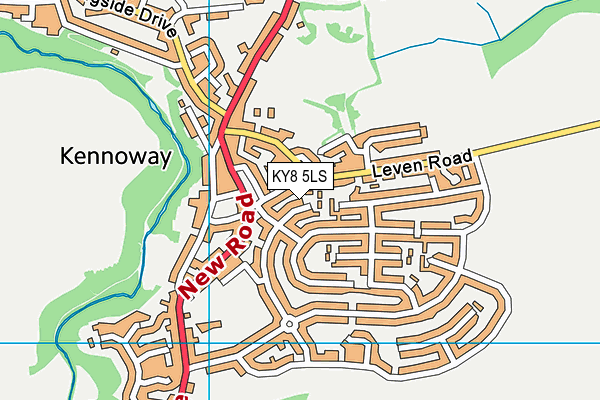 KY8 5LS map - OS VectorMap District (Ordnance Survey)