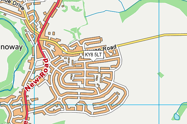 KY8 5LT map - OS VectorMap District (Ordnance Survey)