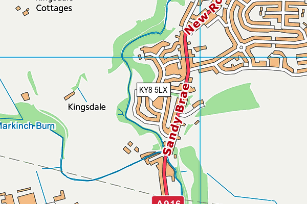 KY8 5LX map - OS VectorMap District (Ordnance Survey)