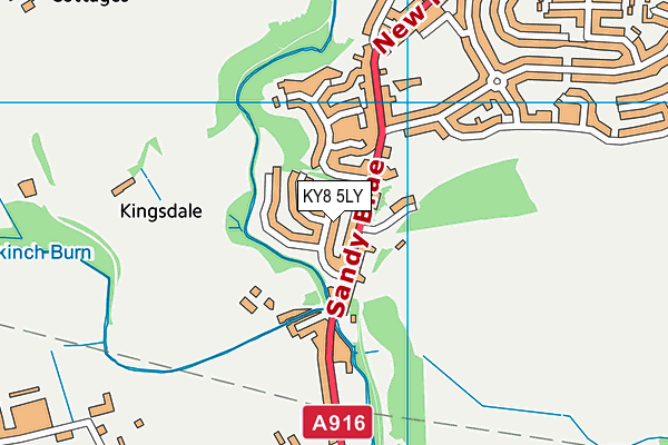 KY8 5LY map - OS VectorMap District (Ordnance Survey)