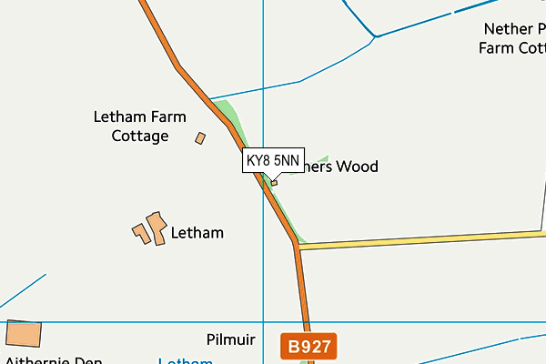 KY8 5NN map - OS VectorMap District (Ordnance Survey)