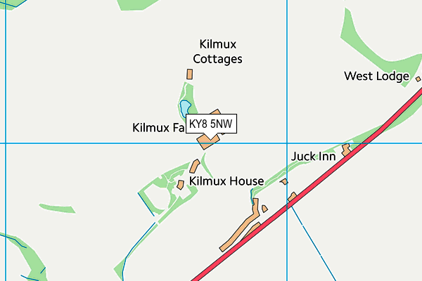 KY8 5NW map - OS VectorMap District (Ordnance Survey)