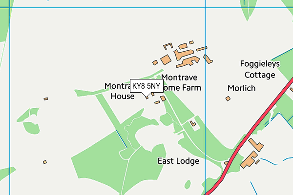 KY8 5NY map - OS VectorMap District (Ordnance Survey)