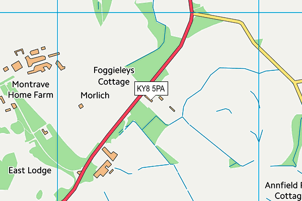KY8 5PA map - OS VectorMap District (Ordnance Survey)