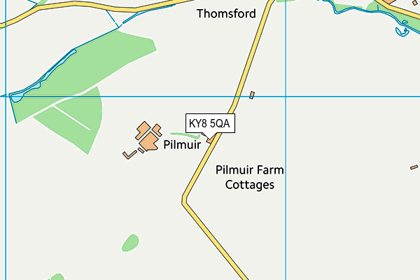 KY8 5QA map - OS VectorMap District (Ordnance Survey)