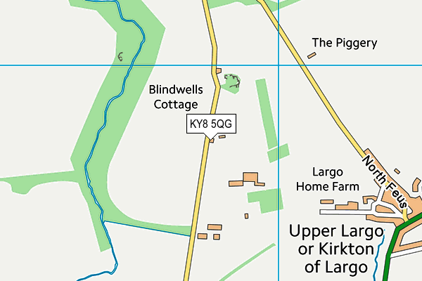 KY8 5QG map - OS VectorMap District (Ordnance Survey)