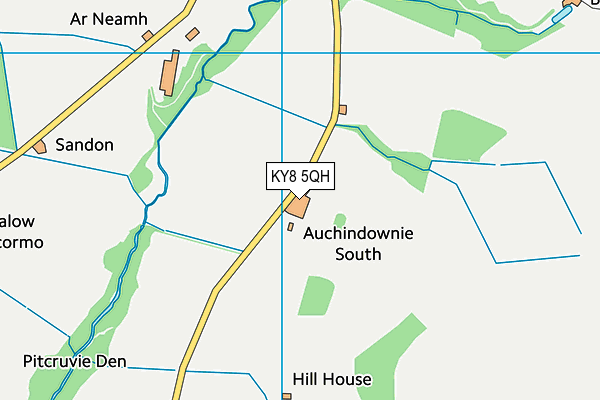 KY8 5QH map - OS VectorMap District (Ordnance Survey)