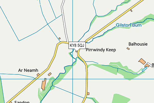 KY8 5QJ map - OS VectorMap District (Ordnance Survey)