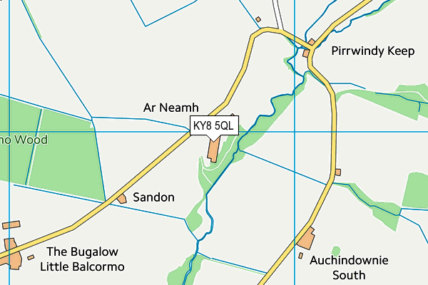 KY8 5QL map - OS VectorMap District (Ordnance Survey)