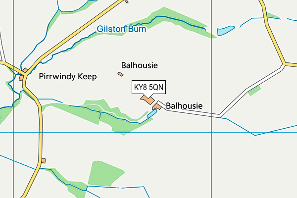 KY8 5QN map - OS VectorMap District (Ordnance Survey)