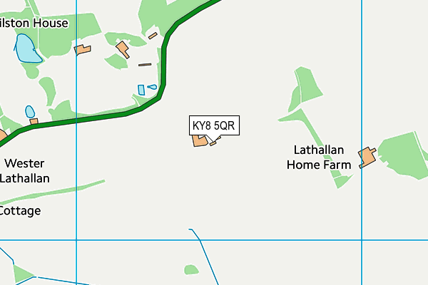 KY8 5QR map - OS VectorMap District (Ordnance Survey)