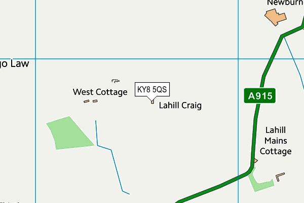 KY8 5QS map - OS VectorMap District (Ordnance Survey)