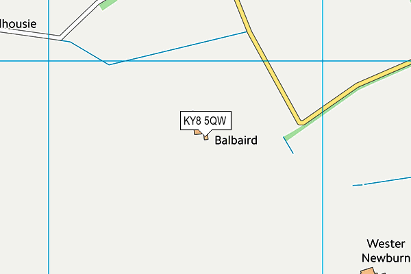 KY8 5QW map - OS VectorMap District (Ordnance Survey)