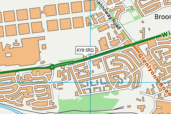 KY8 5RQ map - OS VectorMap District (Ordnance Survey)