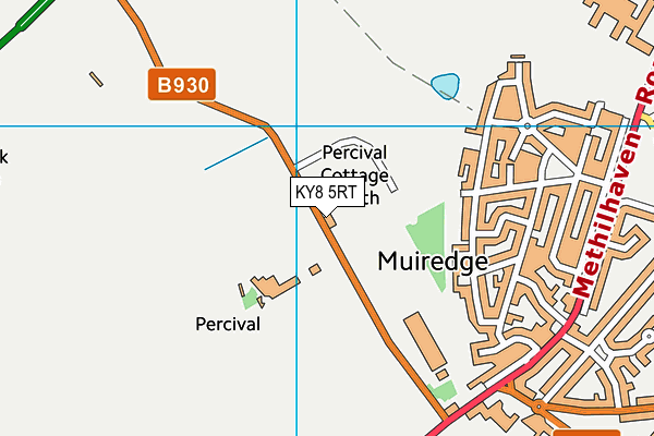 KY8 5RT map - OS VectorMap District (Ordnance Survey)
