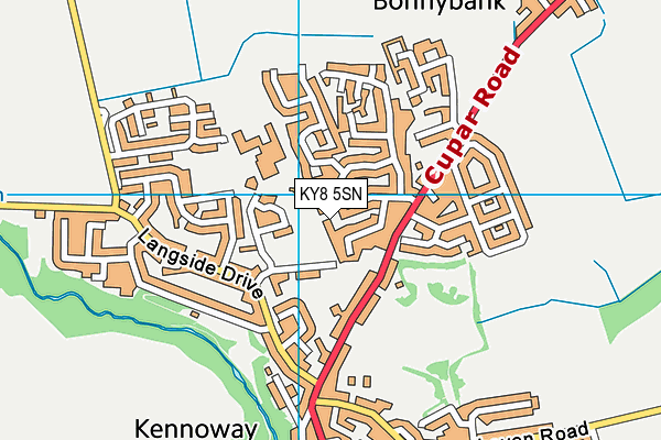 KY8 5SN map - OS VectorMap District (Ordnance Survey)