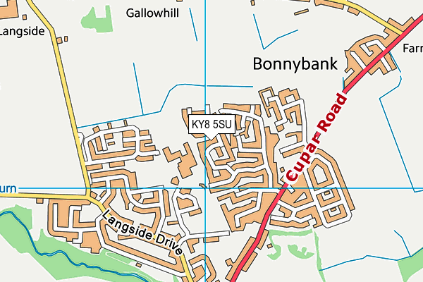 KY8 5SU map - OS VectorMap District (Ordnance Survey)