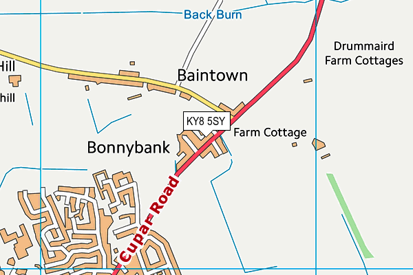 KY8 5SY map - OS VectorMap District (Ordnance Survey)