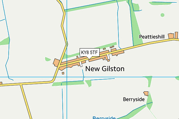 KY8 5TF map - OS VectorMap District (Ordnance Survey)