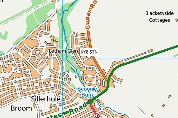 KY8 5TN map - OS VectorMap District (Ordnance Survey)