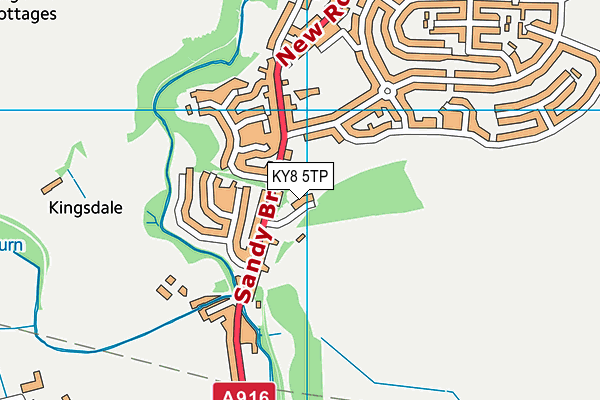 KY8 5TP map - OS VectorMap District (Ordnance Survey)