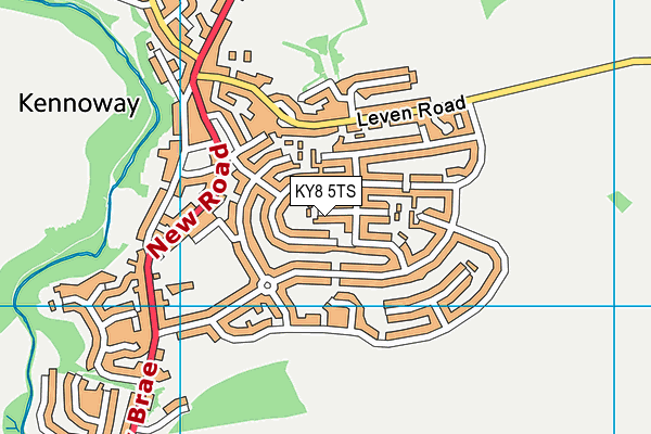 KY8 5TS map - OS VectorMap District (Ordnance Survey)