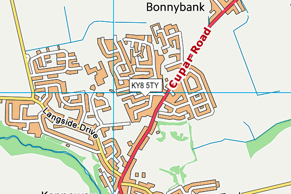 KY8 5TY map - OS VectorMap District (Ordnance Survey)