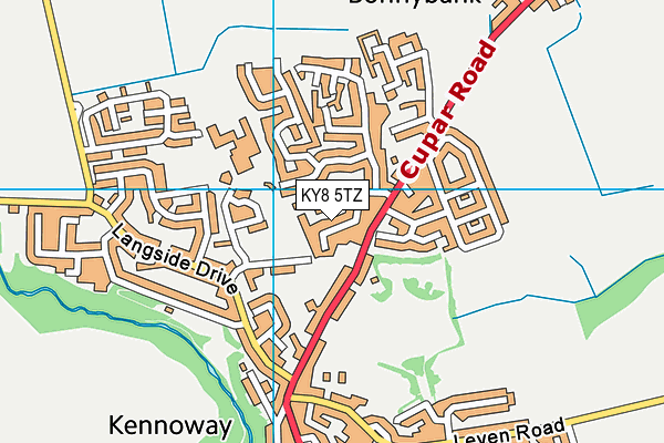 KY8 5TZ map - OS VectorMap District (Ordnance Survey)