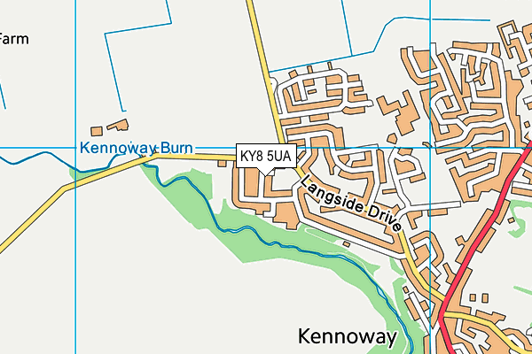 KY8 5UA map - OS VectorMap District (Ordnance Survey)