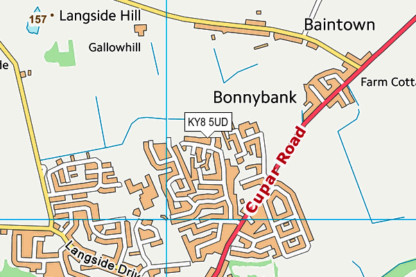 KY8 5UD map - OS VectorMap District (Ordnance Survey)