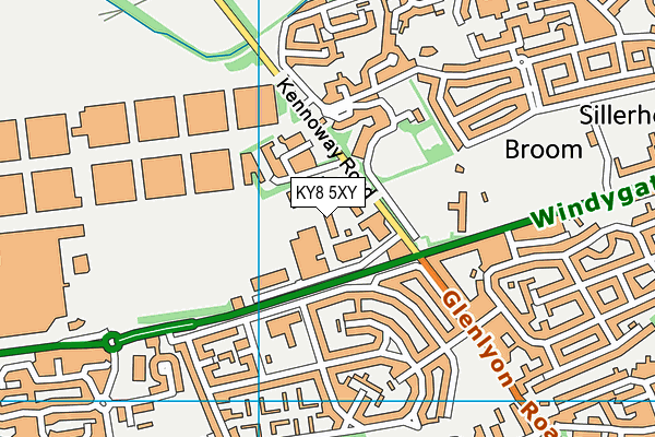 KY8 5XY map - OS VectorMap District (Ordnance Survey)
