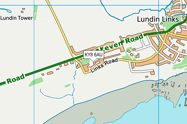 KY8 6AU map - OS VectorMap District (Ordnance Survey)