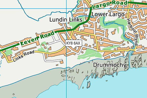 KY8 6AX map - OS VectorMap District (Ordnance Survey)