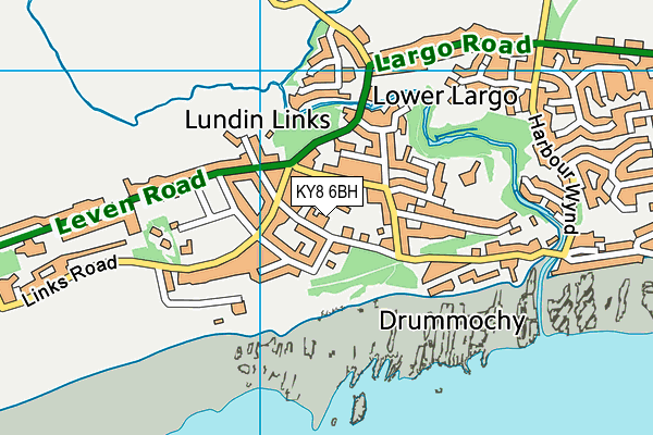 KY8 6BH map - OS VectorMap District (Ordnance Survey)