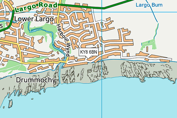 KY8 6BN map - OS VectorMap District (Ordnance Survey)