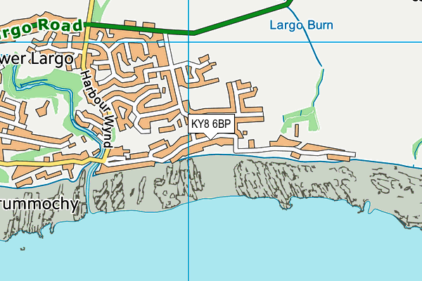 KY8 6BP map - OS VectorMap District (Ordnance Survey)