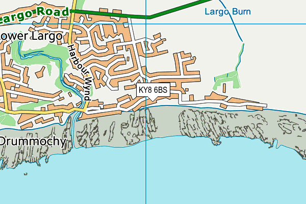 KY8 6BS map - OS VectorMap District (Ordnance Survey)