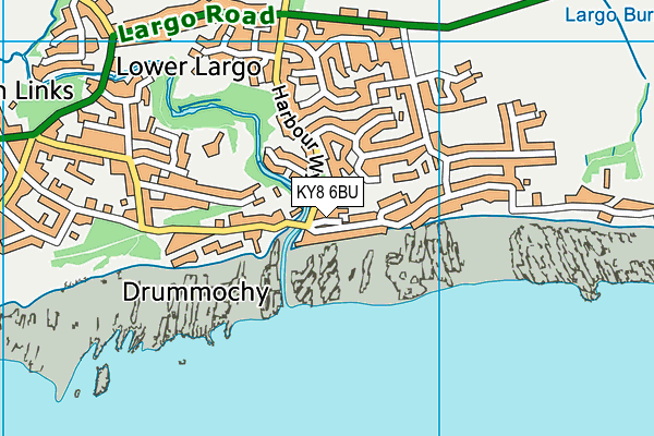 KY8 6BU map - OS VectorMap District (Ordnance Survey)