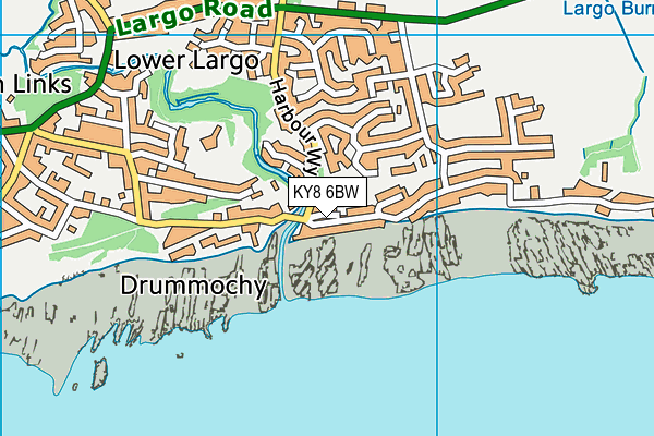 KY8 6BW map - OS VectorMap District (Ordnance Survey)