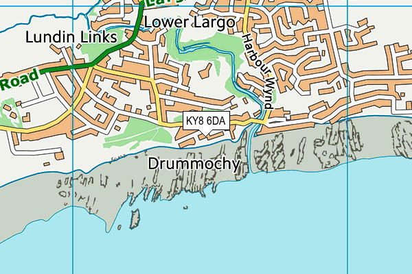 KY8 6DA map - OS VectorMap District (Ordnance Survey)