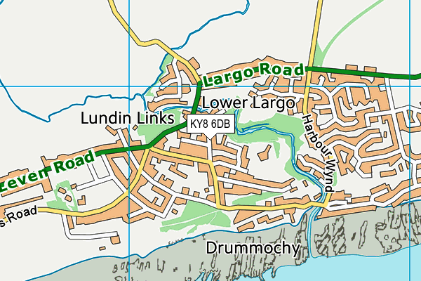 KY8 6DB map - OS VectorMap District (Ordnance Survey)