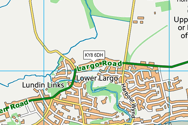 KY8 6DH map - OS VectorMap District (Ordnance Survey)