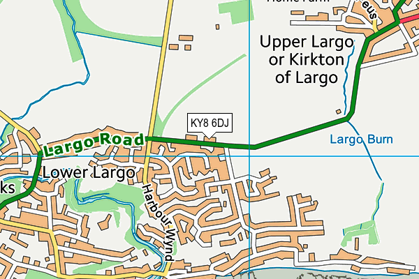 KY8 6DJ map - OS VectorMap District (Ordnance Survey)