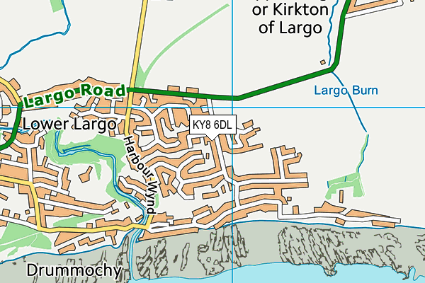 KY8 6DL map - OS VectorMap District (Ordnance Survey)