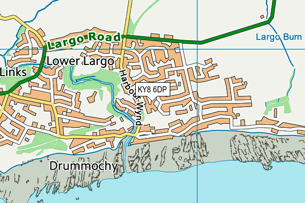 KY8 6DP map - OS VectorMap District (Ordnance Survey)