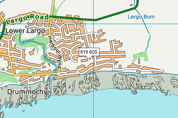 KY8 6DS map - OS VectorMap District (Ordnance Survey)