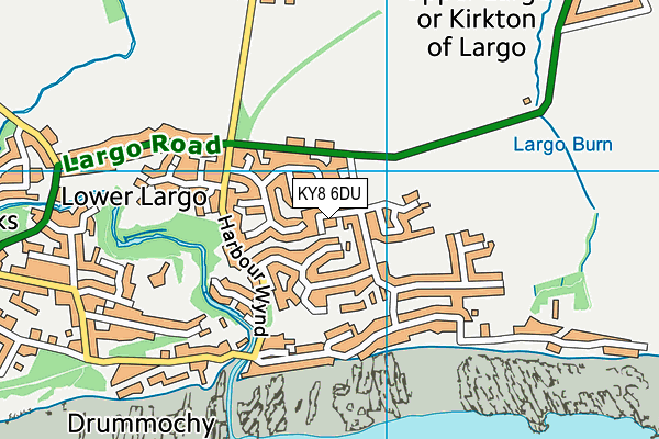 KY8 6DU map - OS VectorMap District (Ordnance Survey)