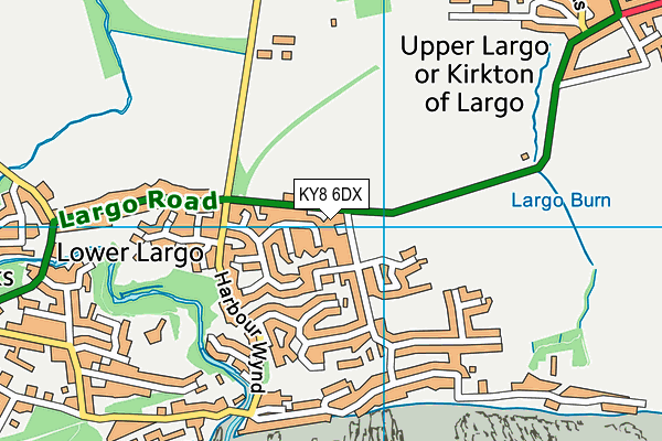 KY8 6DX map - OS VectorMap District (Ordnance Survey)